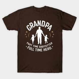 Grandpa Babysitter Hero T-Shirt